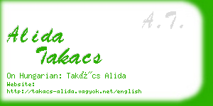 alida takacs business card